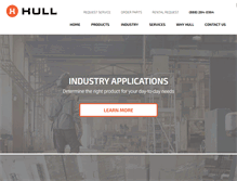 Tablet Screenshot of hulllifttruck.com